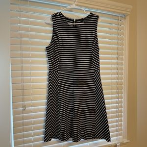 J Crew Black and white striped dress